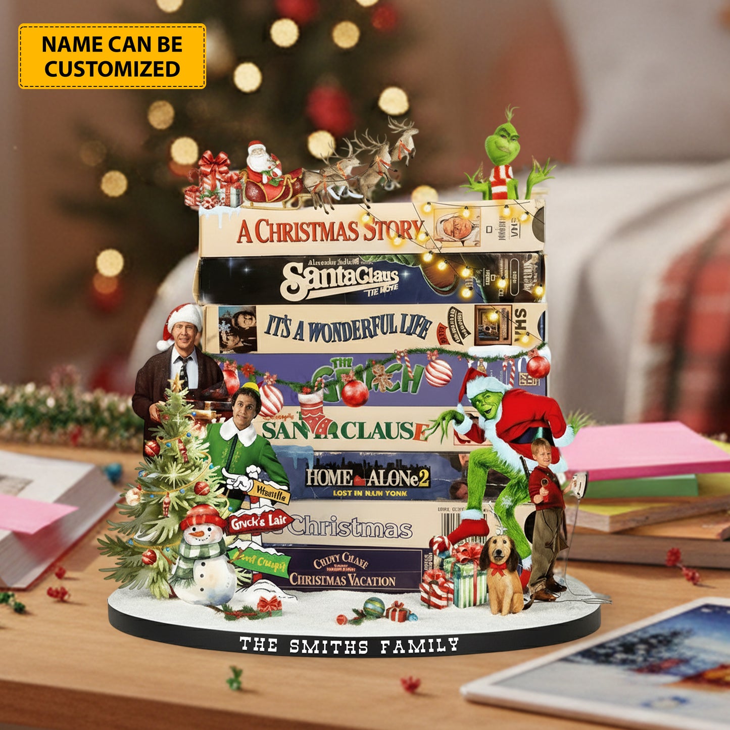 Christmas Classics – Personalized Holiday Acrylic Plaque