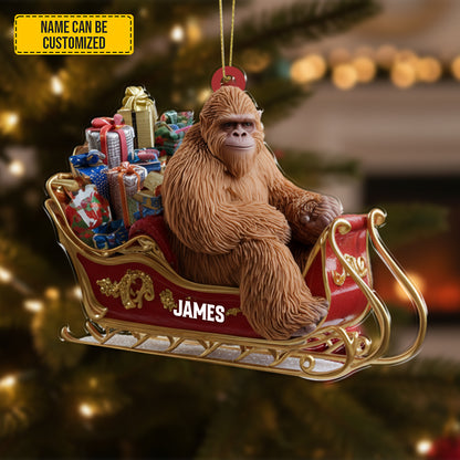 Personalized Sasquatch Gift Christmas – Funny Christmas Ornament