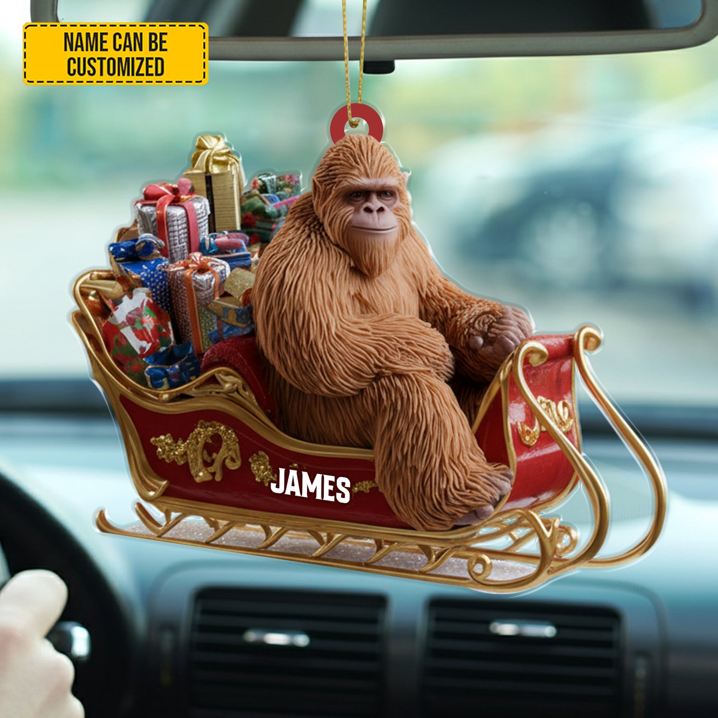 Personalized Sasquatch Gift Christmas – Funny Christmas Ornament