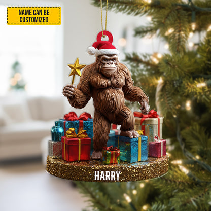 Personalized Sasquatch Christmas Tree Baubles – Funny Christmas Ornament