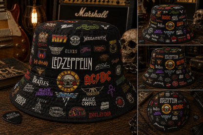 Classic Rock All Over Bucket Hat Version 3