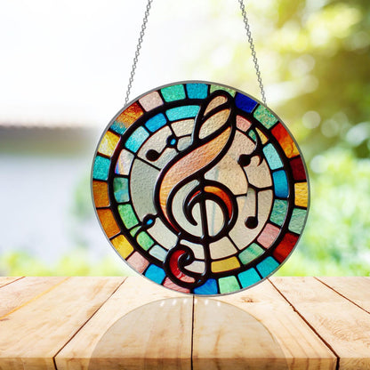 Music Note Acrylic Window Hangings