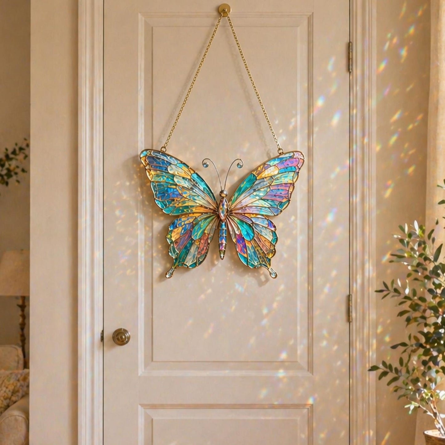 Iridescent Butterfly - Butterfly Window Hanging Suncatcher Acrylic