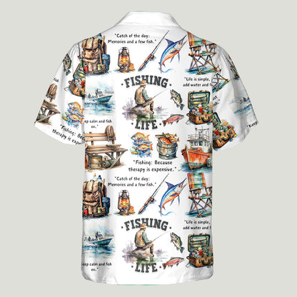 Love Fishing - Personalized Fishing Hawaiian Shirt