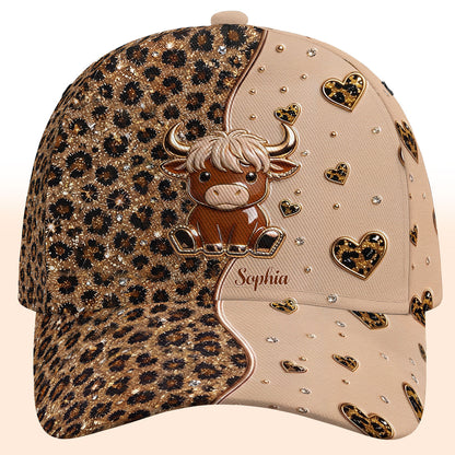 Personalized Cute Highland Cow Classic Cap