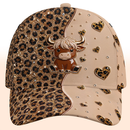 Personalized Cute Highland Cow Classic Cap
