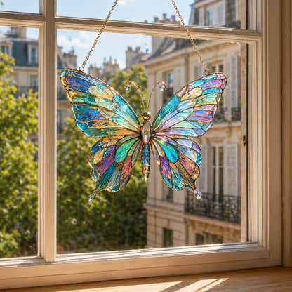 Iridescent Butterfly - Butterfly Window Hanging Suncatcher Acrylic