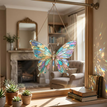 Iridescent Butterfly - Butterfly Window Hanging Suncatcher Acrylic