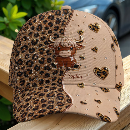 Personalized Cute Highland Cow Classic Cap