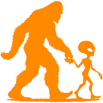 Bigfoot and Alien Stickers