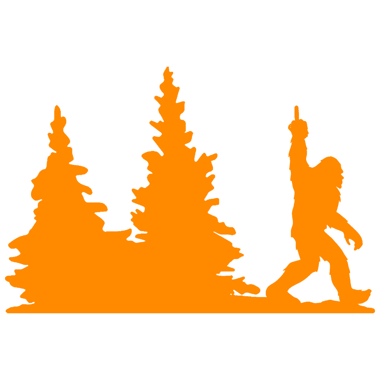 Bigfoot Windshield Sticker