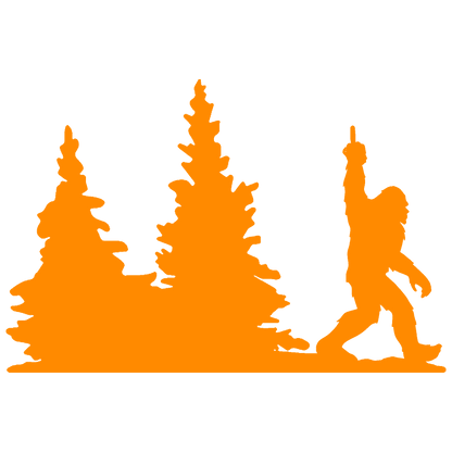 Bigfoot Windshield Sticker