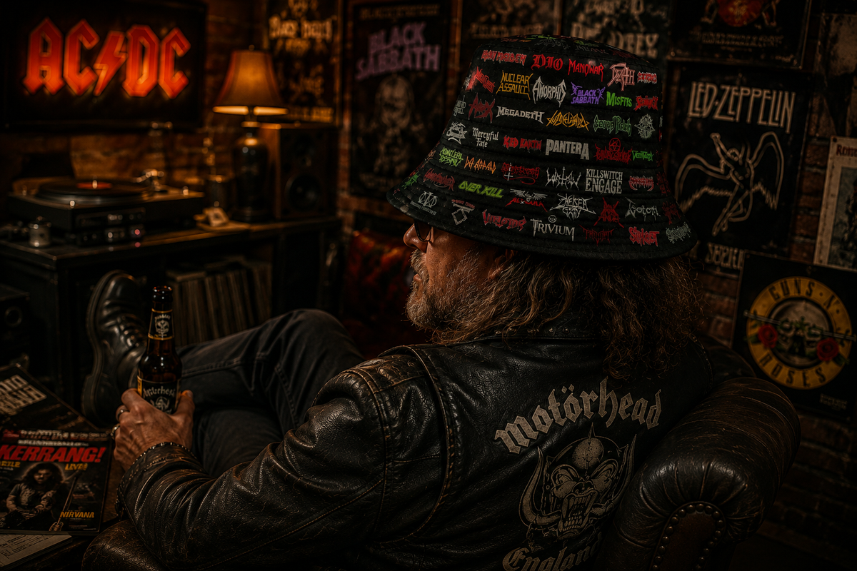 Classic Rock All Over Bucket Hat Version 1