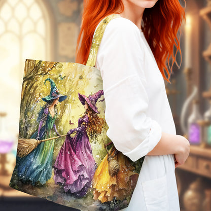 Witches In Forest - Personalized Witch Tote Bag