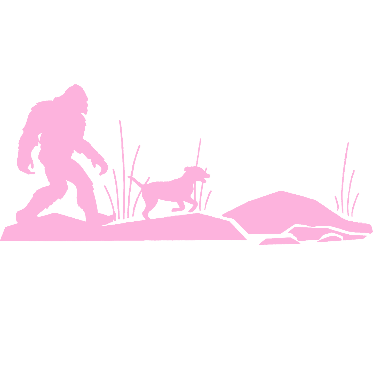 Sasquatch's Best Friend Stickers