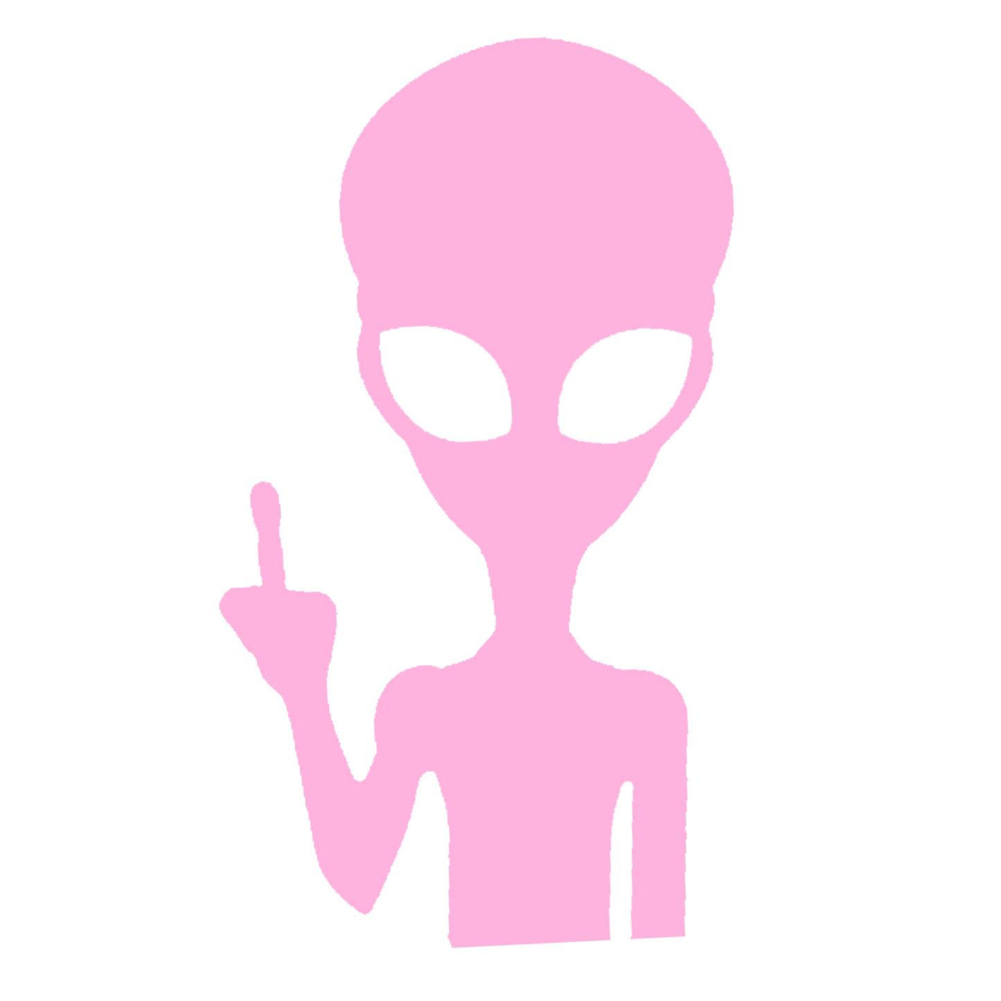 Alien Says No – UFO Vinyl Sticker