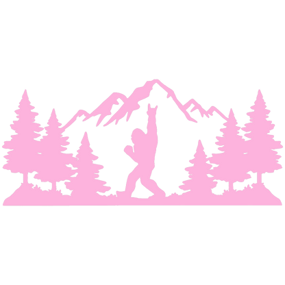 Sasquatch Mountain Rocker Vinyl Sticker
