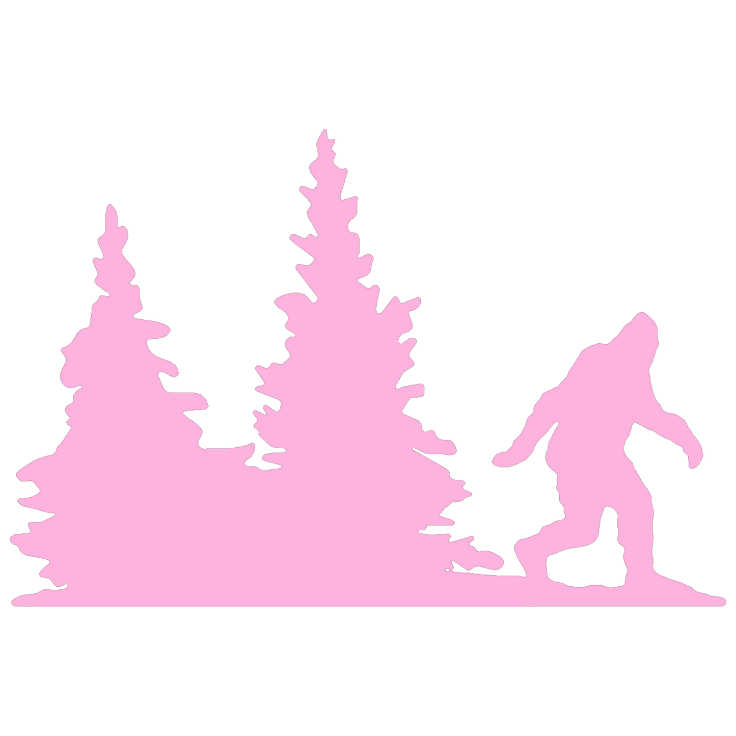 Bigfoot Windshield Sticker