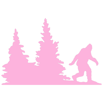 Bigfoot Windshield Sticker