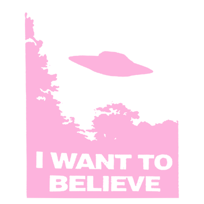 I Want to Believe – UFO Sticker