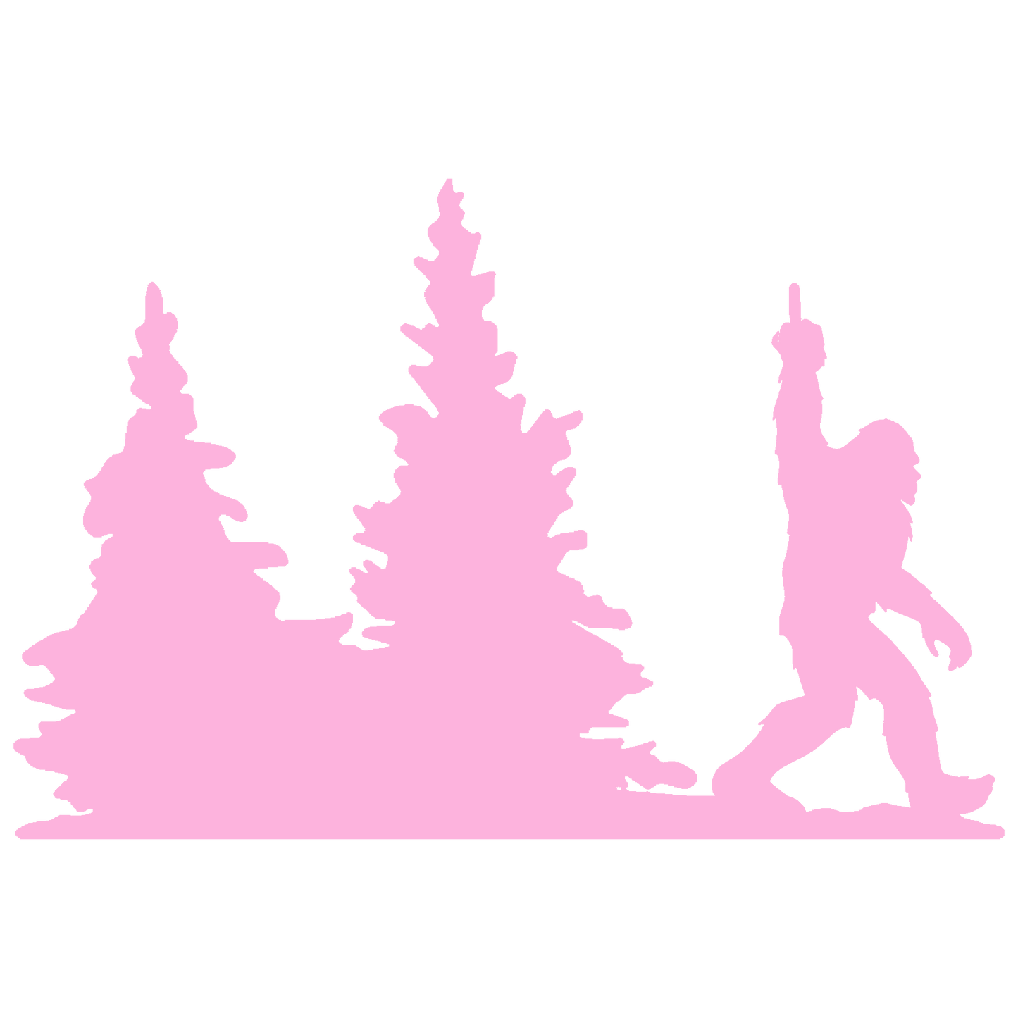 Bigfoot Windshield Sticker
