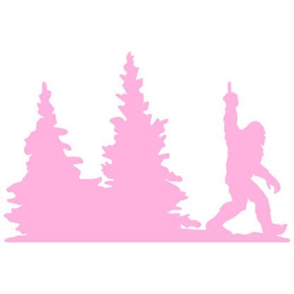 Bigfoot Windshield Sticker