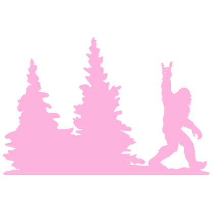 Bigfoot Windshield Sticker