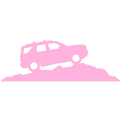 Windshield on Hill Sticker