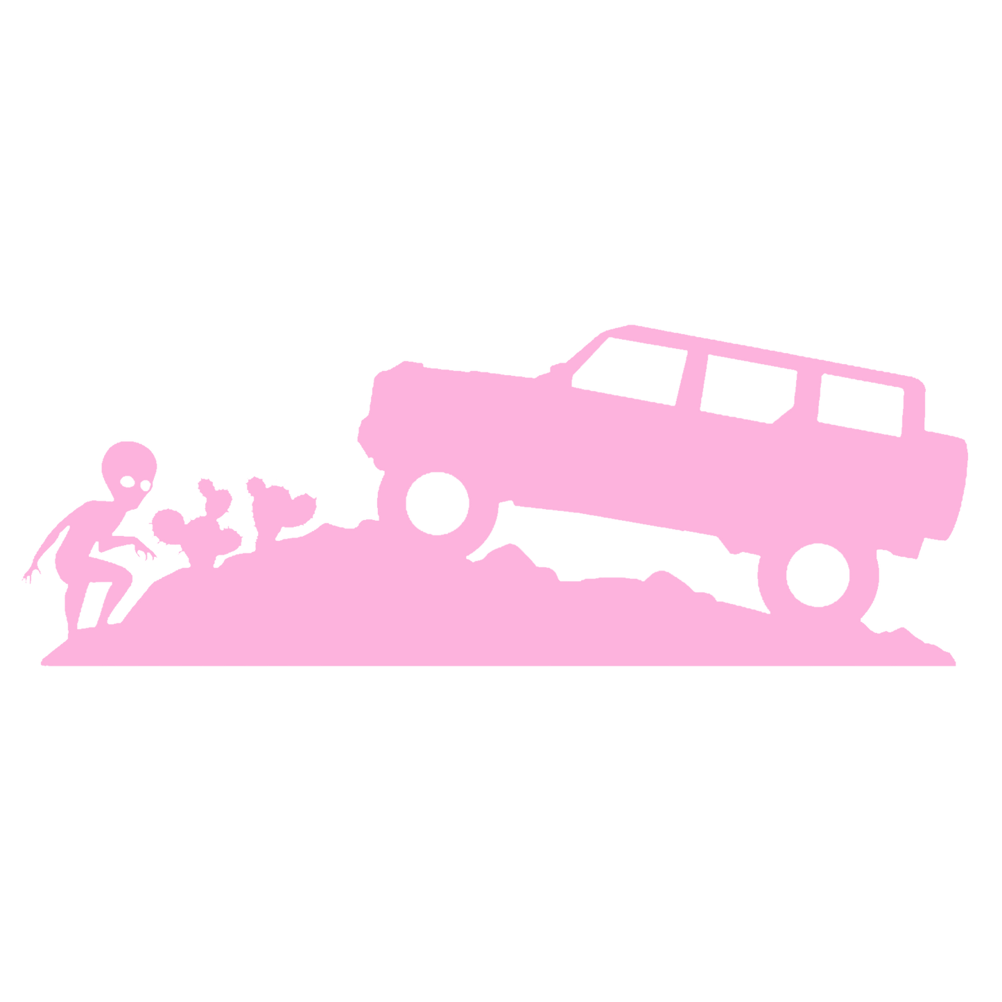 UFO & Alien Desert Encounter Sticker