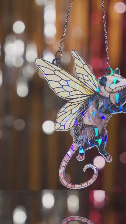 Hummingbird Holographic Suncatcher - Mother's Day Acrylic Window Hanging Gift for Mom