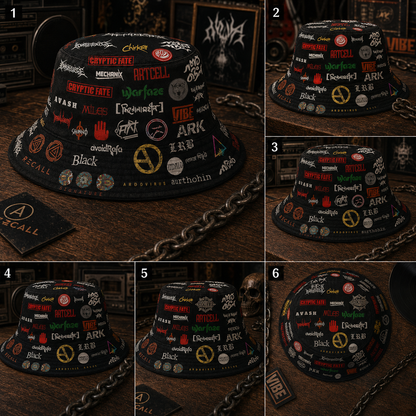 Classic Golden 80’s & 90’s Hip Hop All Over  Bucket Hat Version 6