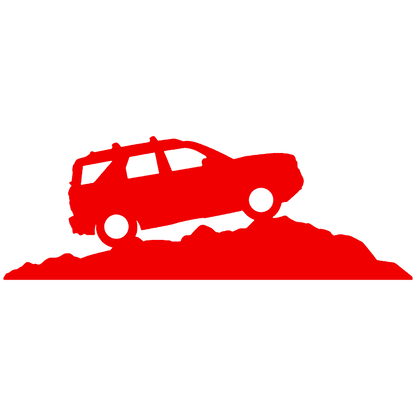 Windshield on Hill Sticker