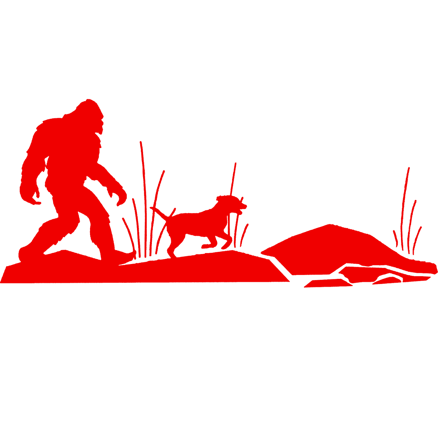 Sasquatch's Best Friend Stickers