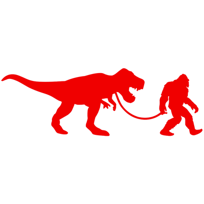 Bigfoot's Pet T-Rex Vinyl Sticker