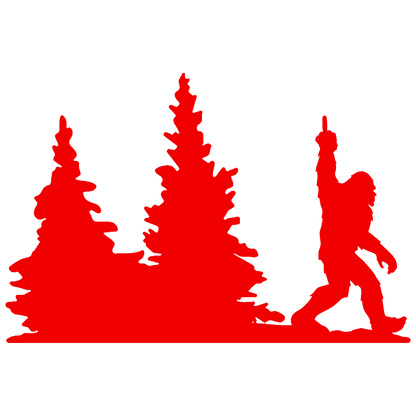 Bigfoot Windshield Sticker