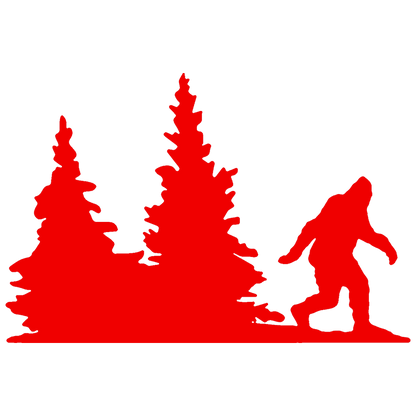 Bigfoot Windshield Sticker