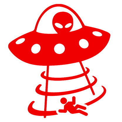 UFO & Alien Abduction Sticker