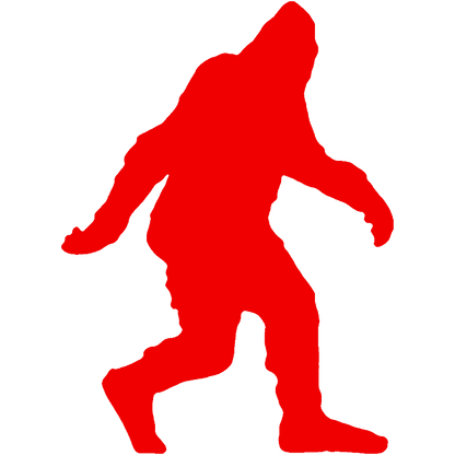 Bigfoot stroller, Sasquatch, Yeti, Walking Stickers
