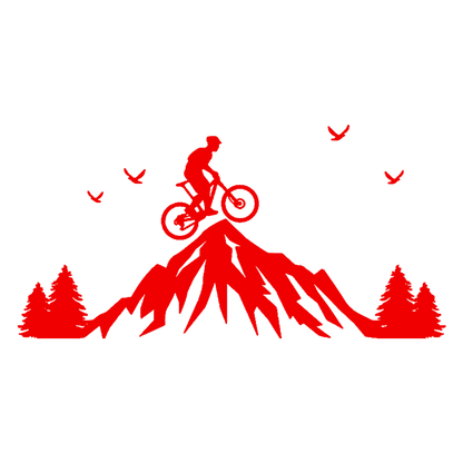 Mountain Biker Sticker