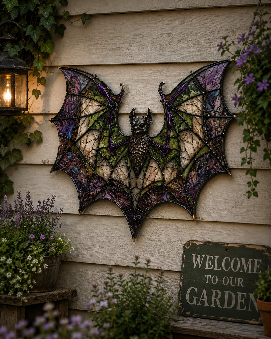Bat Gothic Metal Sign - Gift For Home Decor