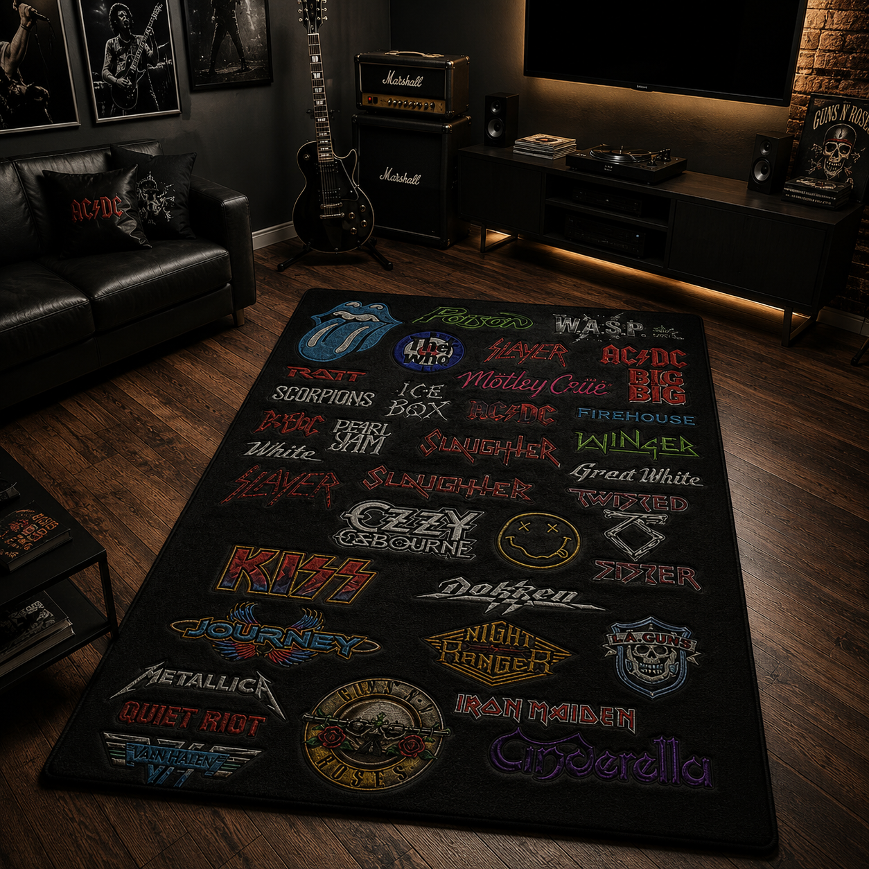 Rock Lovers - Legends Edition Area Rug Version 1