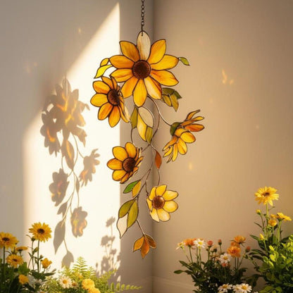 Beautiful Sunflower Window Hanging Suncatcher Acrylic