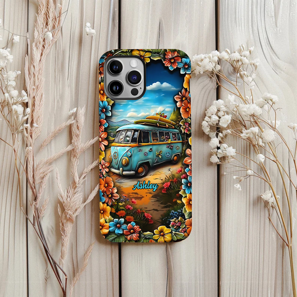 Hippie Van - Personalized Hippie Full Print Phone Case
