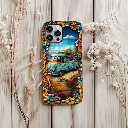 Hippie Van - Personalized Hippie Full Print Phone Case