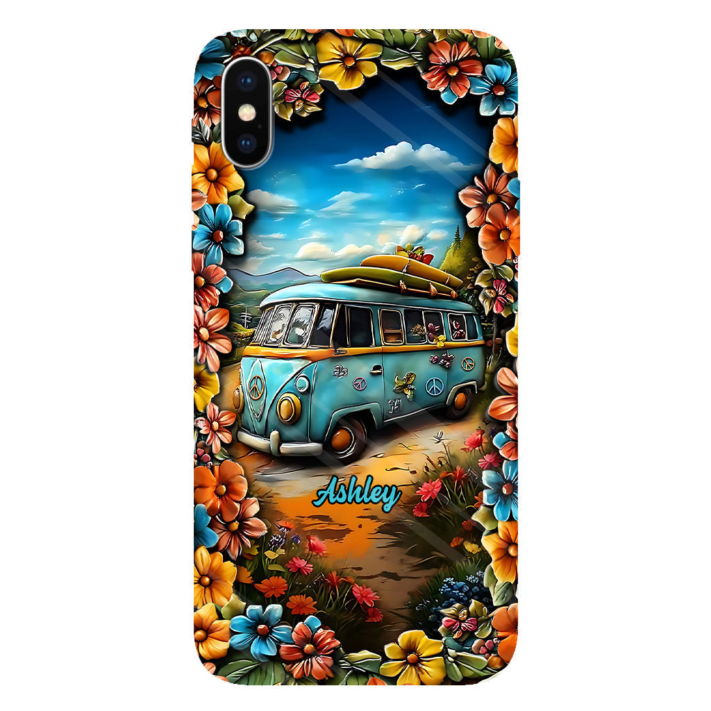 Hippie Van - Personalized Hippie Full Print Phone Case