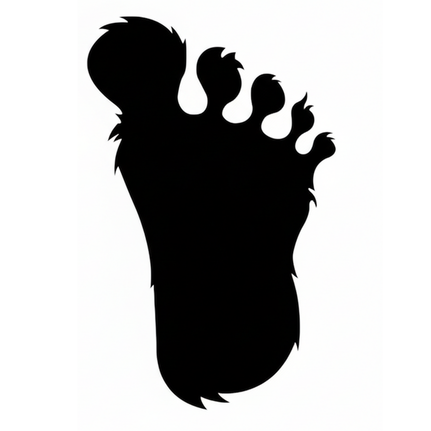 Bigfoot Print Sticker