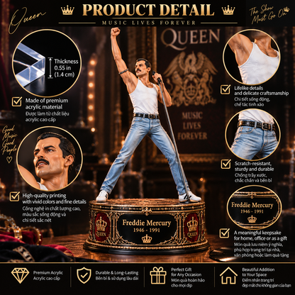 The Legendary Showman – Collectible Acrylic Plaque Table Decor