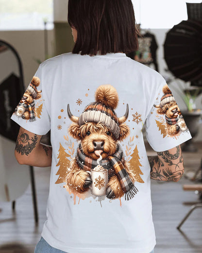 Cozy Highland Cow All Over Print Shirt