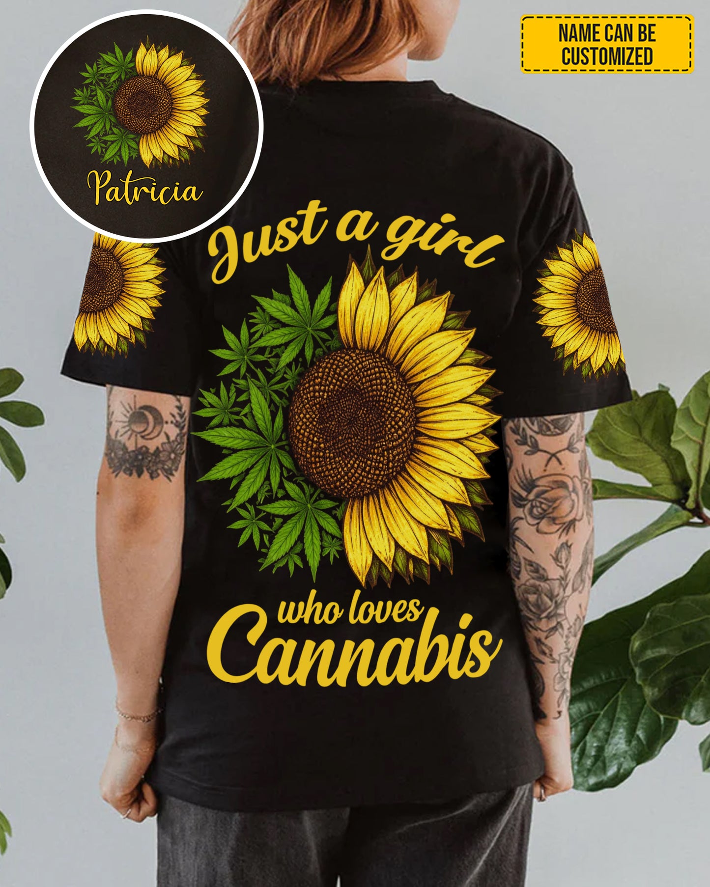 Just A Girl Who Loves Cannabis  - Personalized All Over Print Shirt