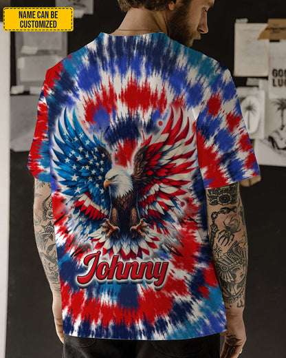 Eagle Patriotic - Personalized Eagle All Over Print Shirt